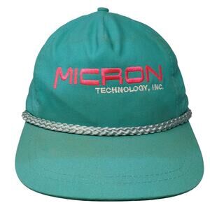 Micron Technology, Inc. Slideback Trucker Cap Blue OS Rope Sportcap Supreme